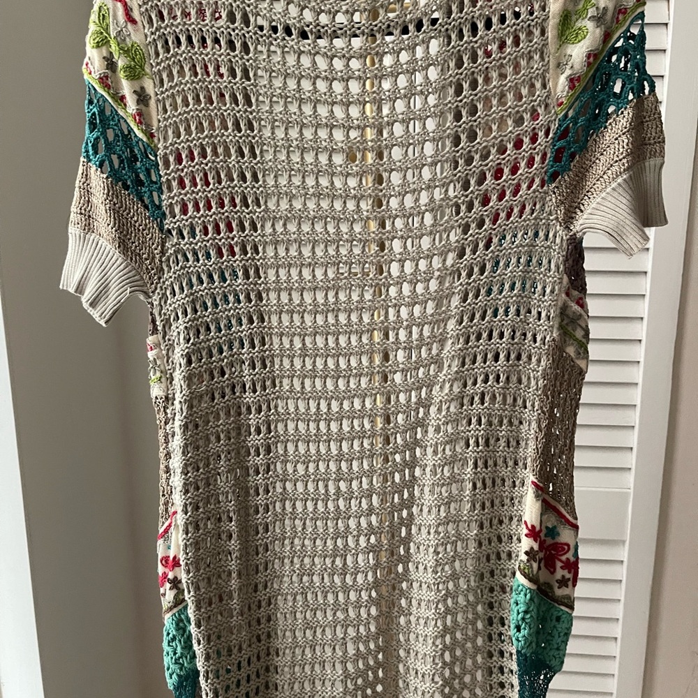 Nanette Lepore Multicolor Crochet Cardigan - Picture 6 of 9